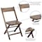 Flash Furniture Slatted Wood Folding Special Event Chair - Antique Black, PK4 4-WFC-SLAT-AB-GG - alternate 8